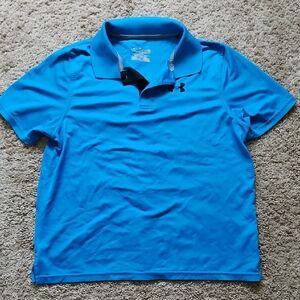 Under Armour Blue Polo Shirt, Youth Size XL